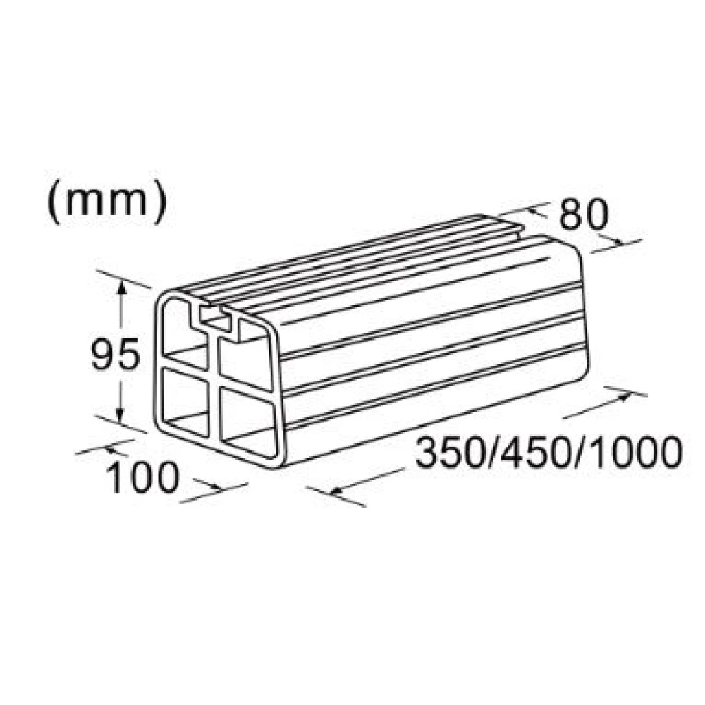 Покрівельна опора для кондиціонера FSP 1  350х95х100мм