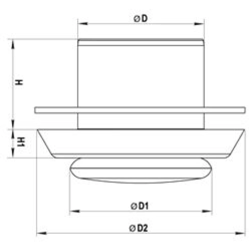 Анемостат універсальний пластиковий VP-100 (припливно-витяжний)